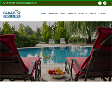 Tablet Screenshot of paradise-pool.com